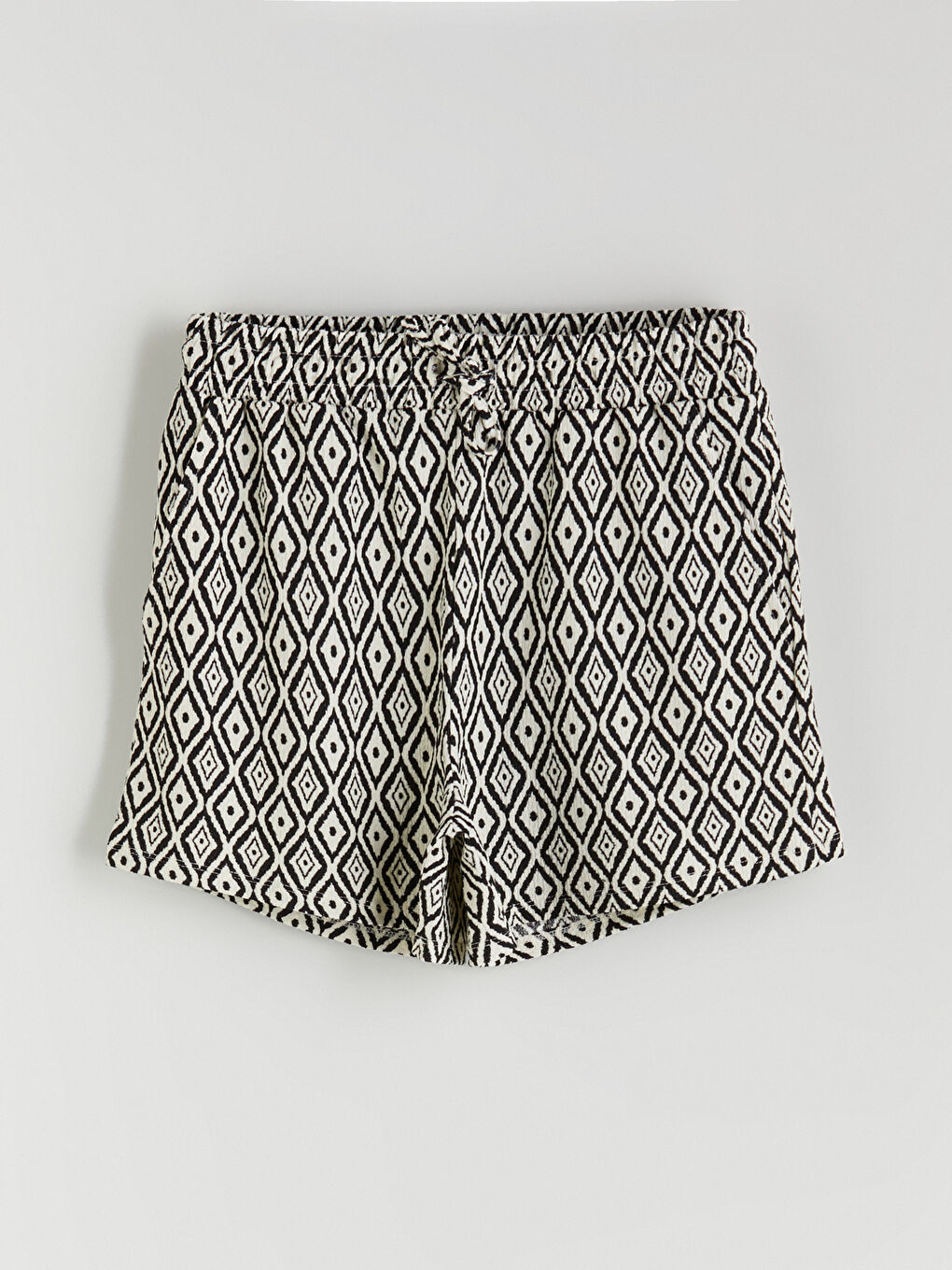 Elasticated Waist Patterned Women's Shorts-4