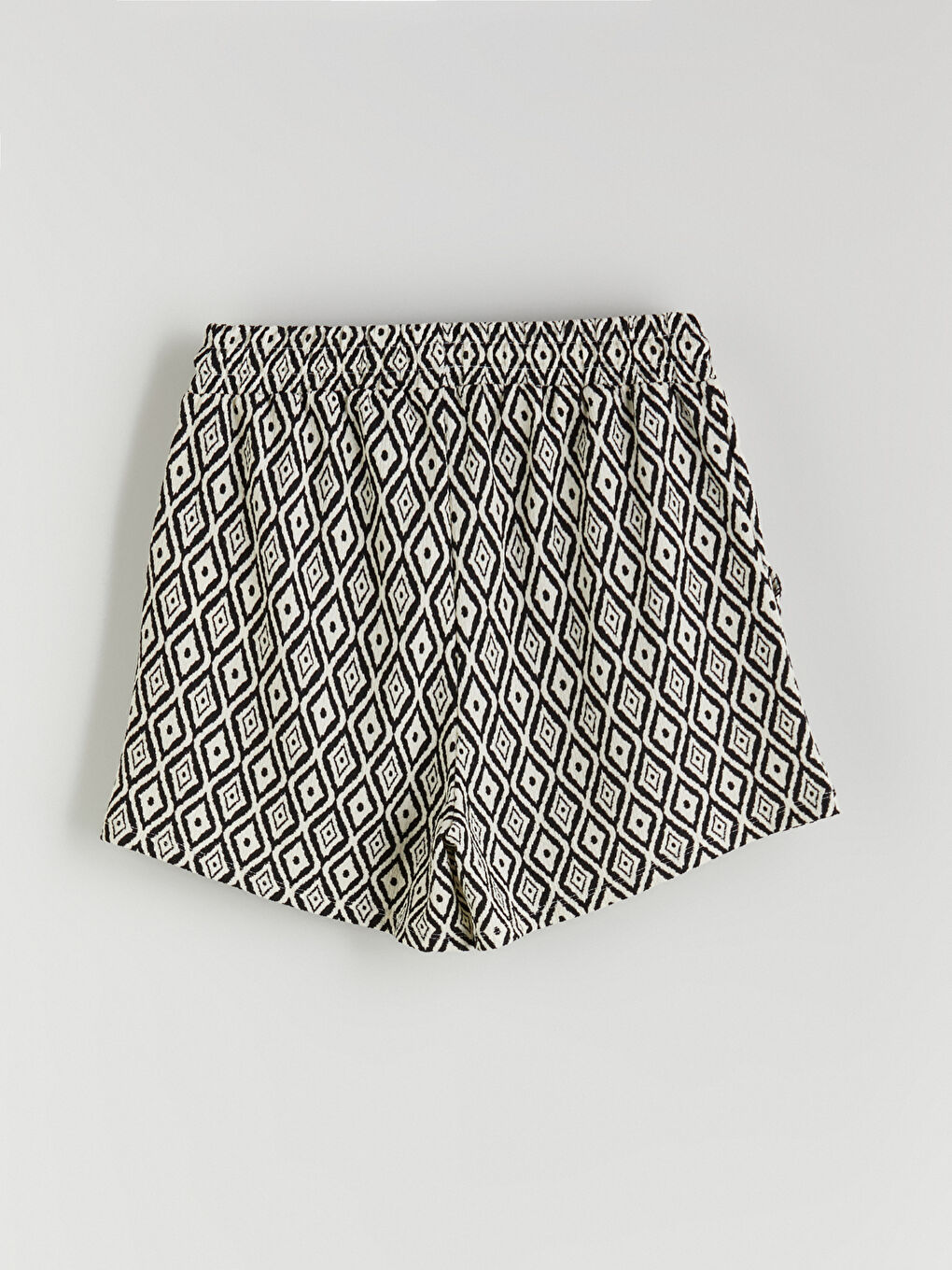 Elasticated Waist Patterned Women's Shorts-6