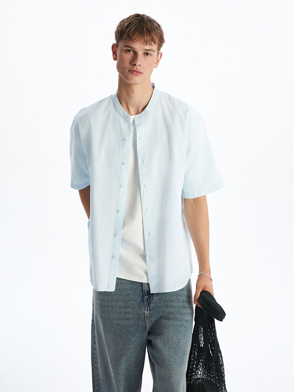 Regular Fit Short Sleeve Men's Shirt -S5QO73Z8-QVX