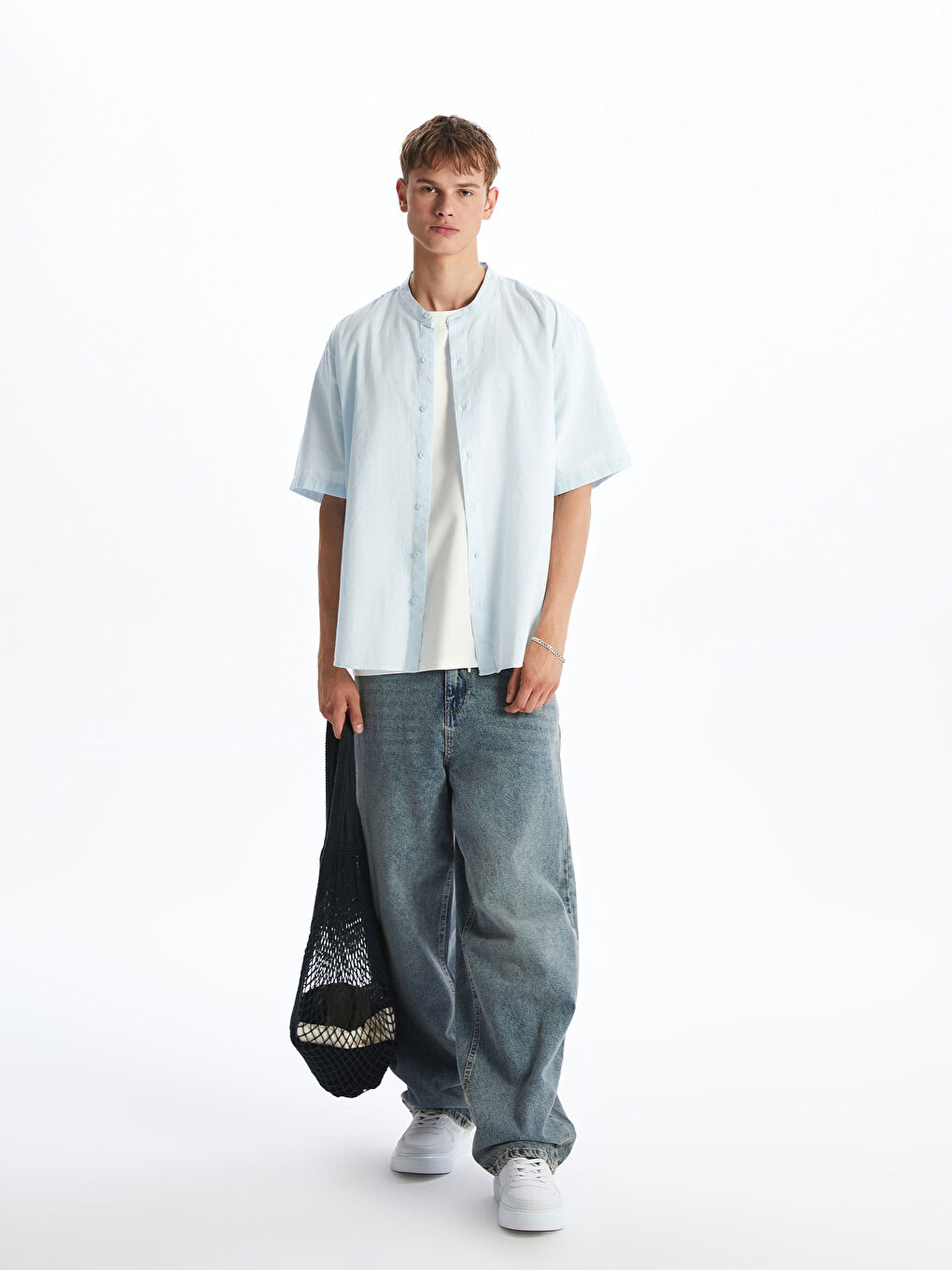 Regular Fit Short Sleeve Men's Shirt -S5QO73Z8-QVX