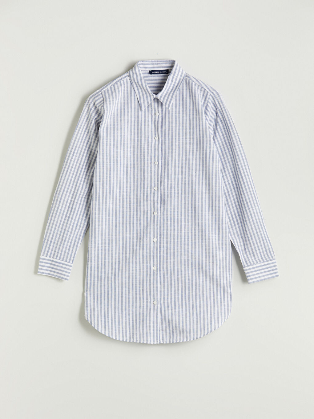 LCWAIKIKI Classic Striped Women's Shirt Tunic -S5QO89Z8-LGB