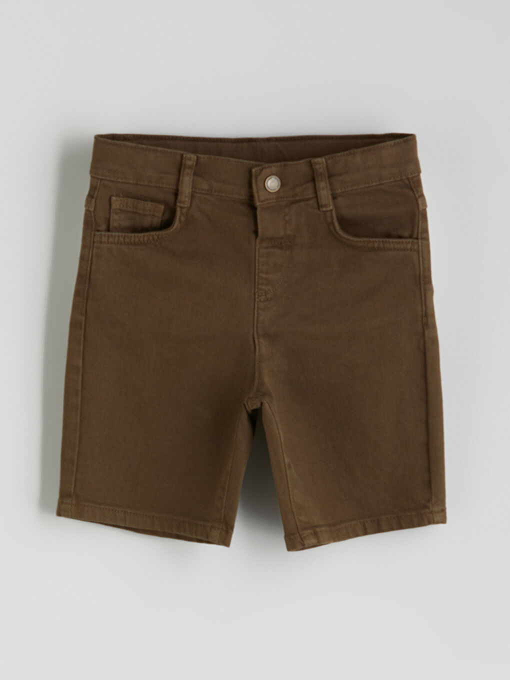 Elasticated Waist Boys' Gabardine Shorts -S5QO95Z1-GGY