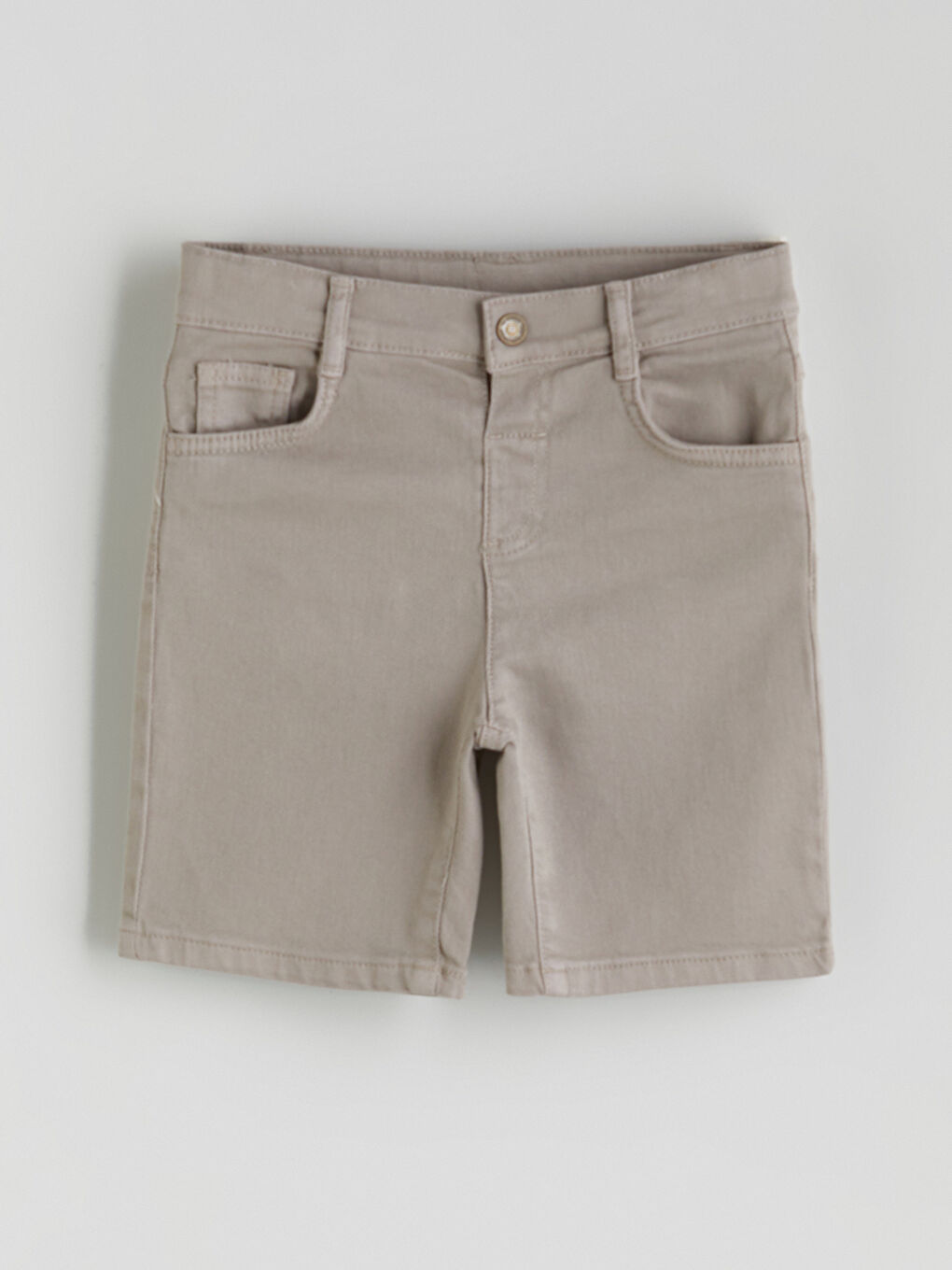 Elasticated Waist Boys' Gabardine Shorts -S5QO95Z1-GHA