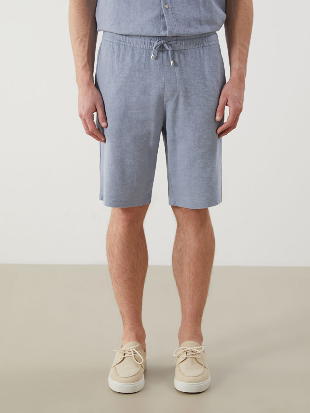 LCW Vision Regular Fit Linen-Look Men's Shorts -S5QP21Z8-UCK
