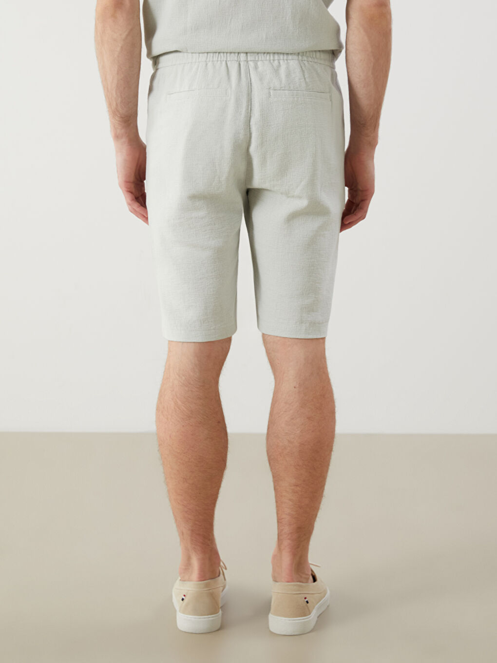 LCW Vision Regular Fit Linen-Look Men's Shorts -S5QP21Z8-VYW