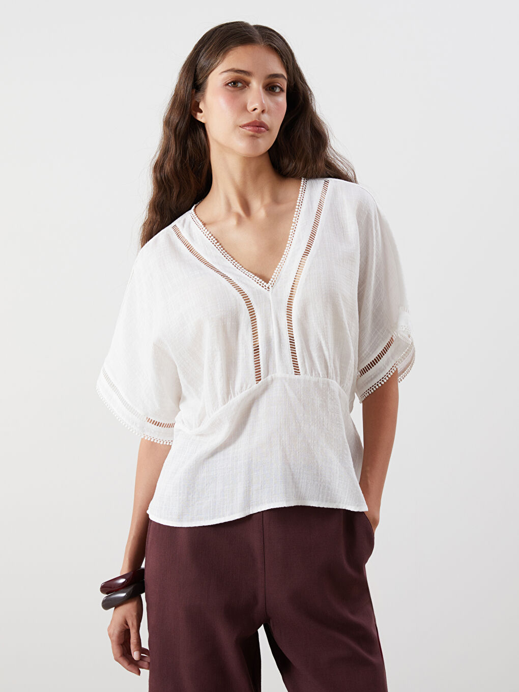 LCW Vision Woman ECRU Blouse -S5QP51Z8-R9J