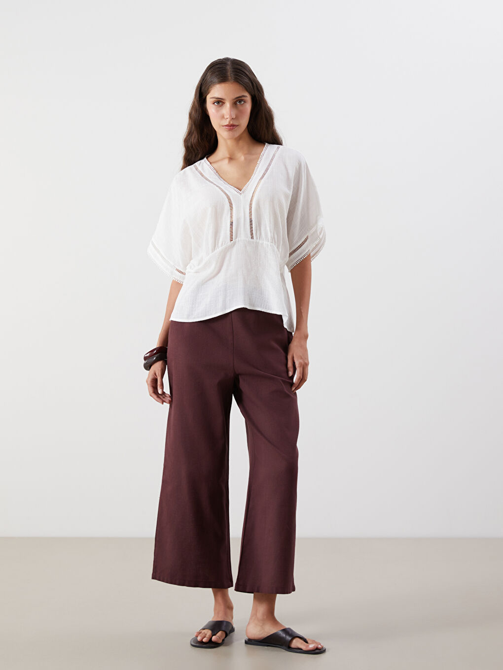 LCW Vision Woman ECRU Blouse -S5QP51Z8-R9J
