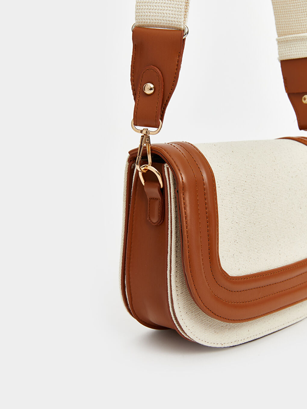 Bej Ayarlanabilir Askılı Kadın Omuz Çantası-1