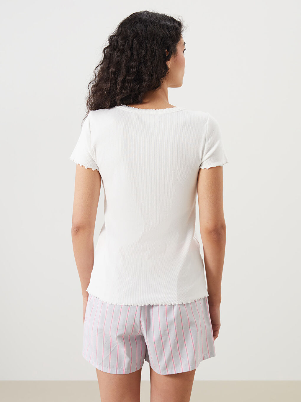 Woman ECRU Pyjama Top -S5QP93Z8-FDU