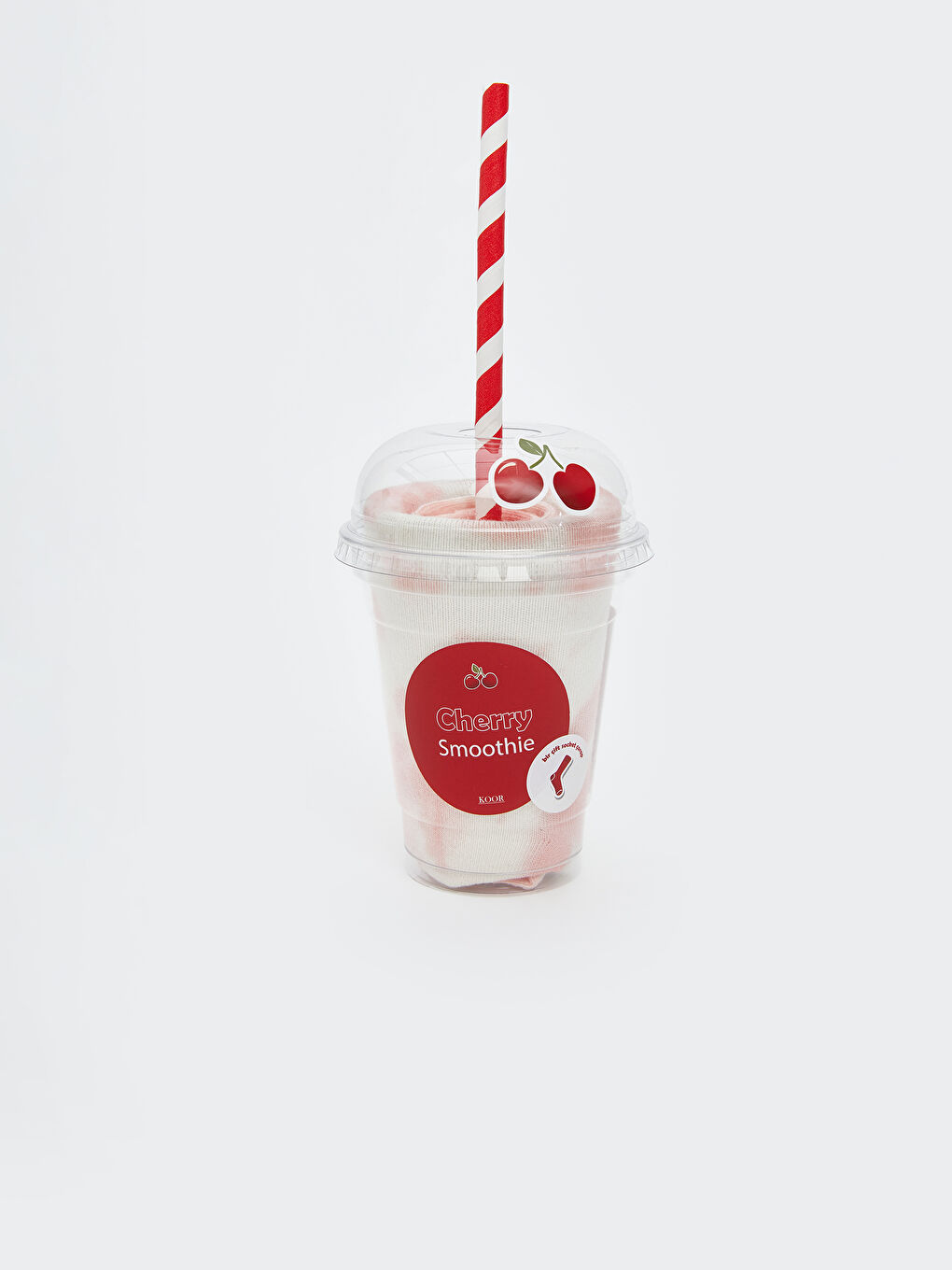 Pembe Kahve Bardağı Kutulu Batik Kadın Soket Çorap