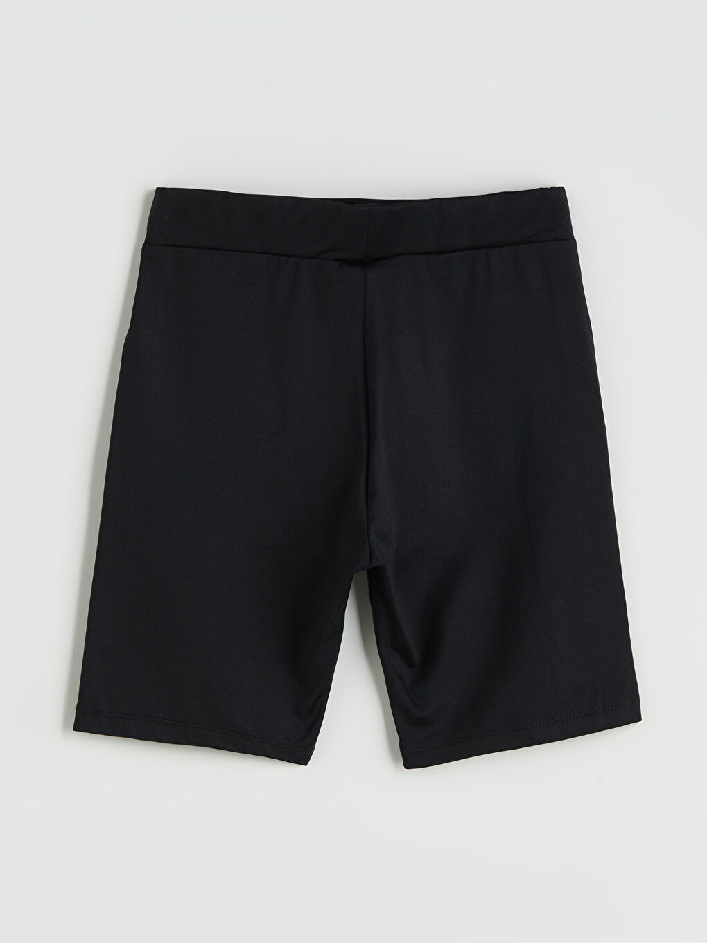 Siyah Beli Lastikli Kız Çocuk Kısa Tayt-1