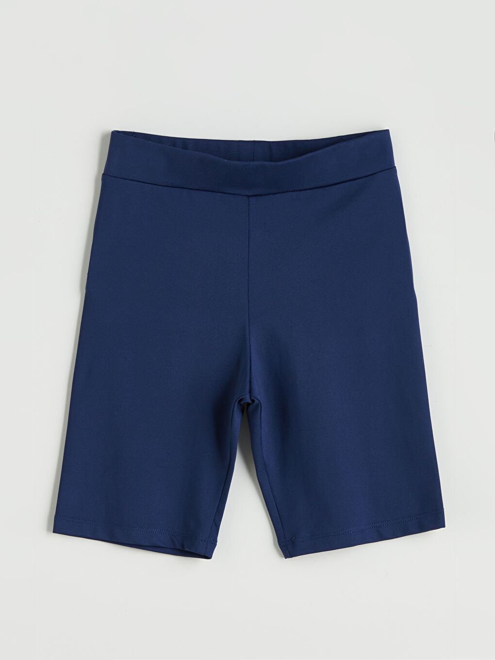 Lacivert Beli Lastikli Kız Çocuk Kısa Tayt