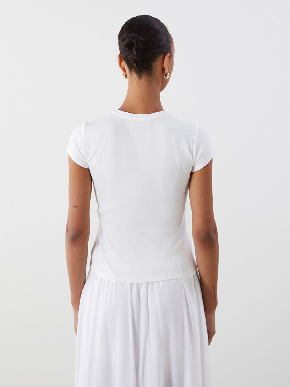 LCW Vision Crew Neck Printed Women's T-Shirt -S5QQ29Z8-R9J
