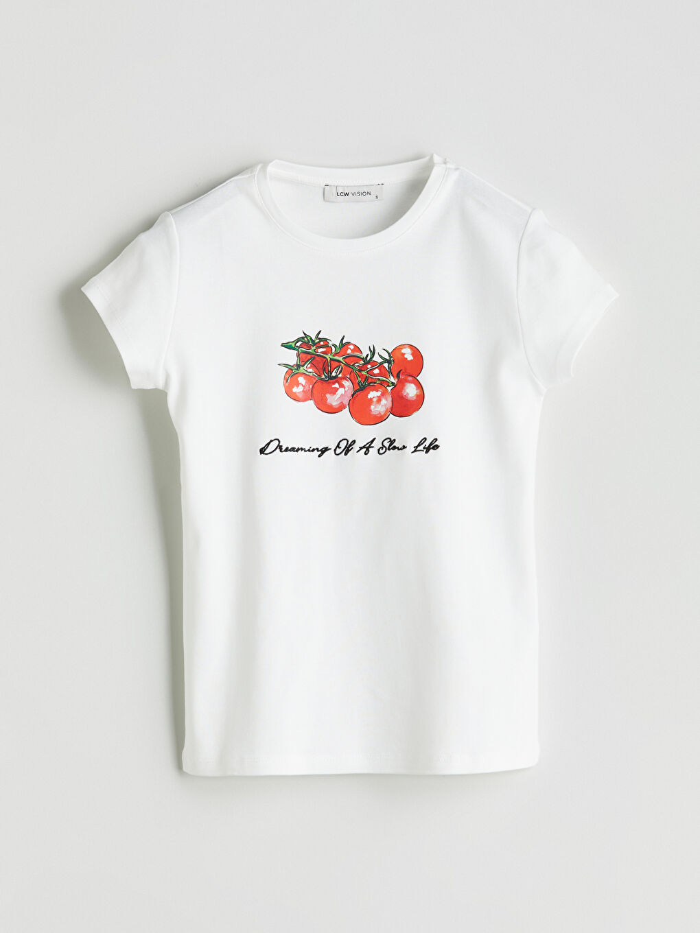 LCW Vision Crew Neck Printed Women's T-Shirt -S5QQ29Z8-R9J