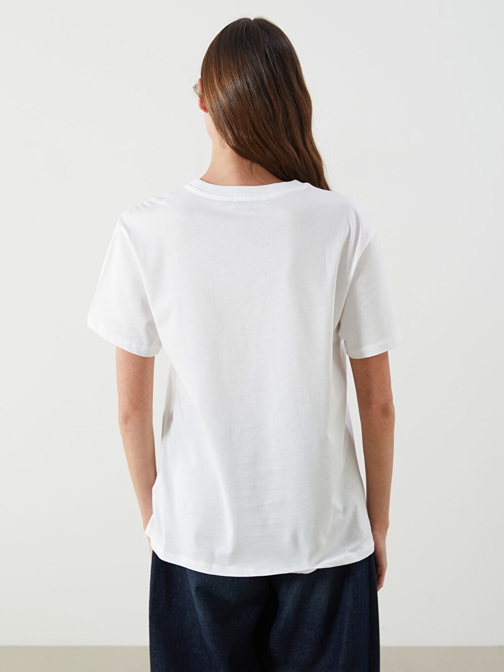 LCW Vision Crew Neck Printed Women's T-Shirt -S5QQ32Z8-R9J