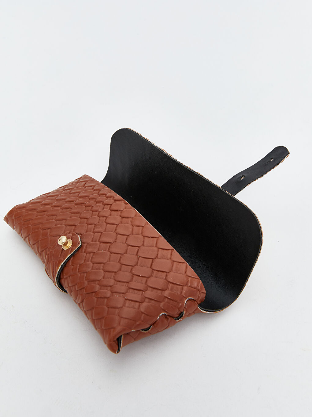 Kahverengi Deri Görünümlü Kroko Desenli Kadın Cüzdan-2