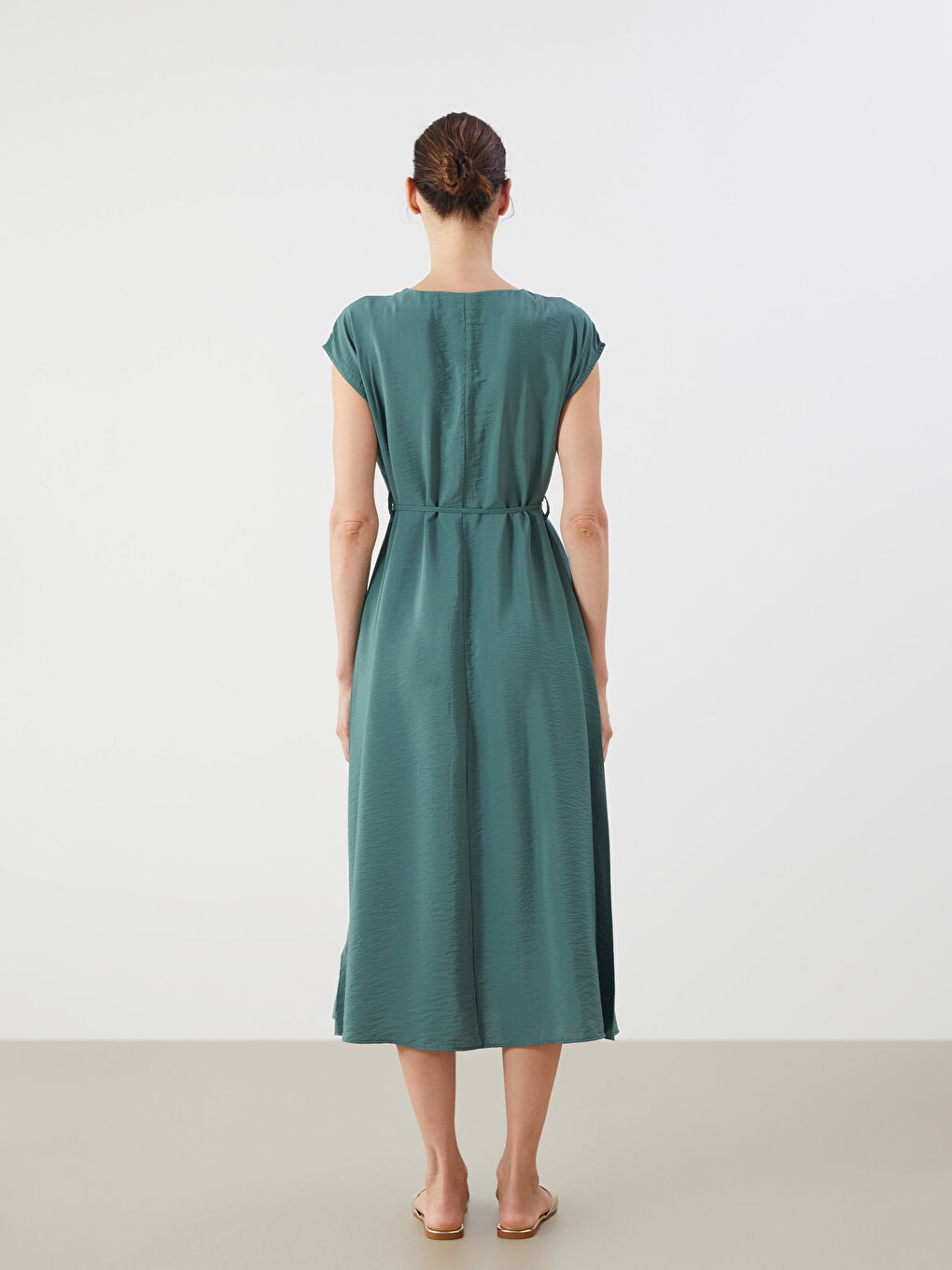 LCWAIKIKI Classic Woman GREEN Dress -S5QQ40Z8-MKD