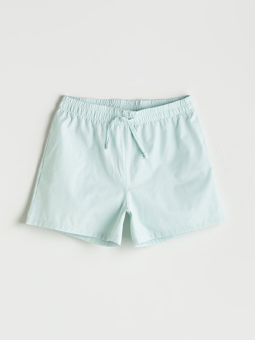 Turkuaz Beli Lastikli Kız Çocuk Şort