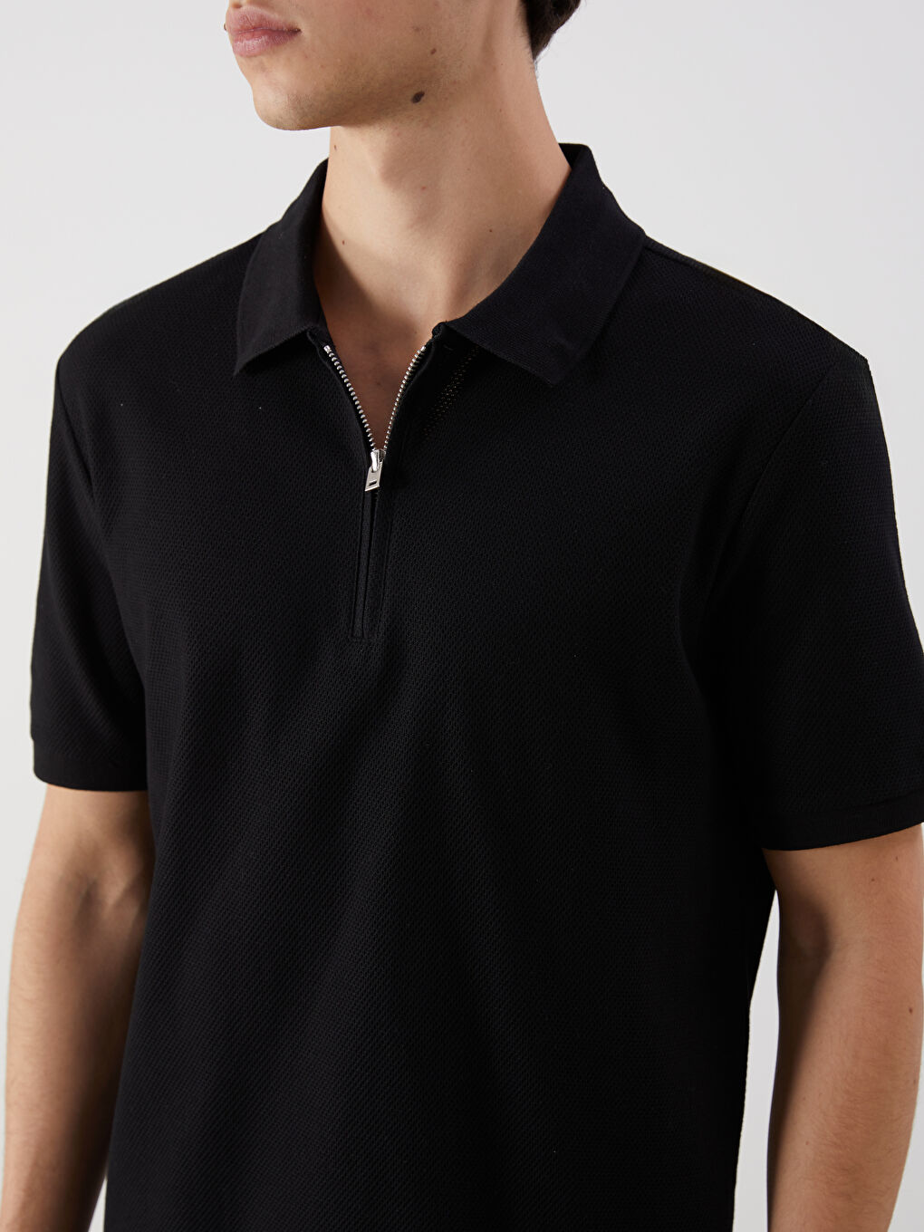 Men's Polo Neck T-Shirt -S5QQ59Z8-CVL