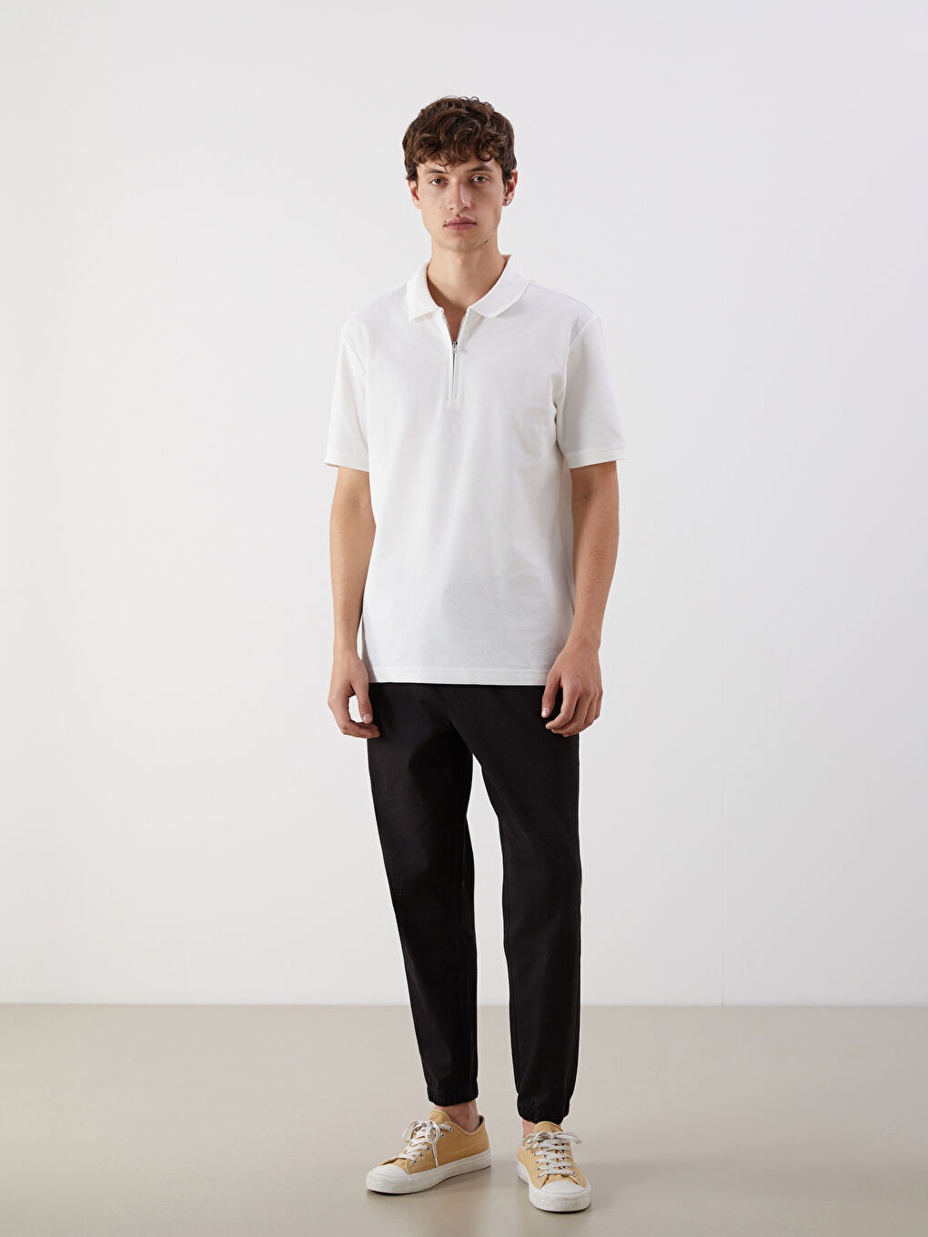 Men's Polo Neck T-Shirt -S5QQ59Z8-R9J