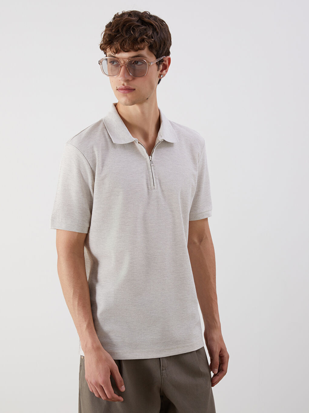 Men's Polo Neck T-Shirt -S5QQ59Z8-D2Y