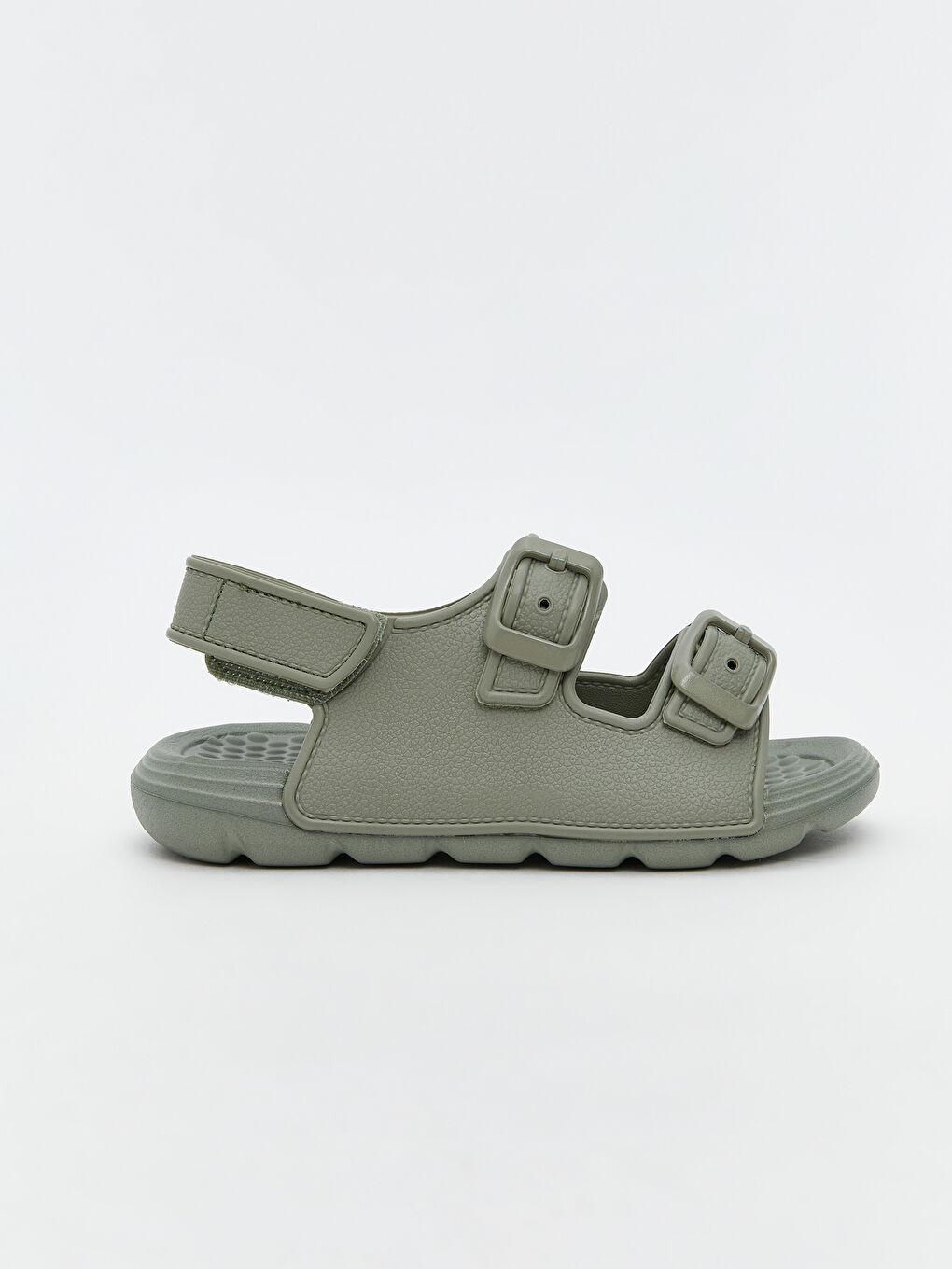 Yeşil Toka ve Cırt Cırtlı Erkek Bebek Sandalet-1