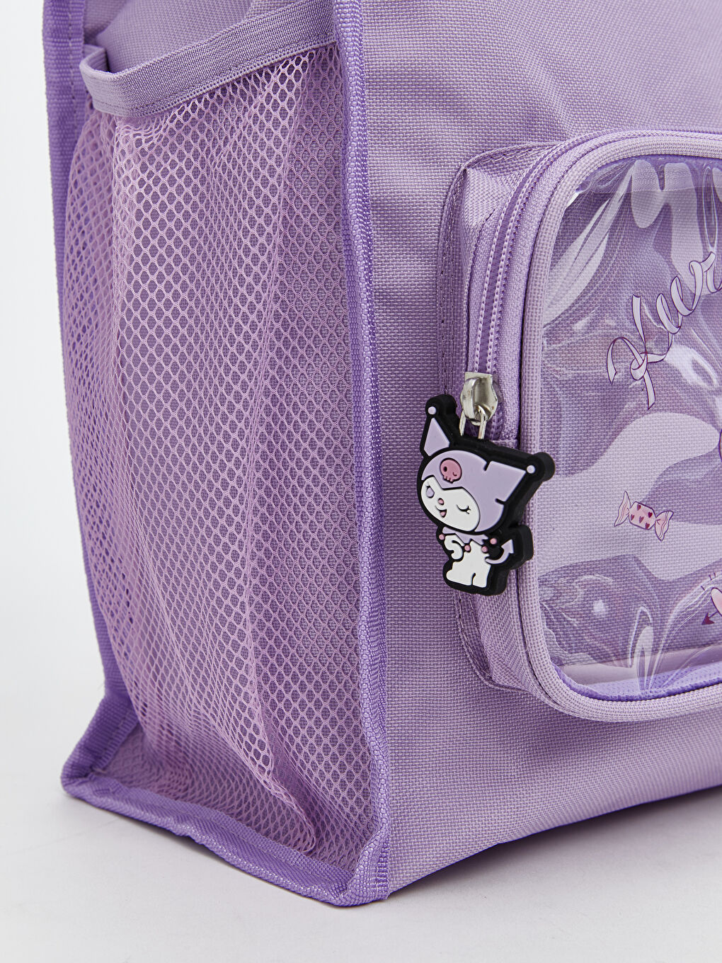 Lila Kuromi Baskılı Kız Çocuk Kol Çantası-7
