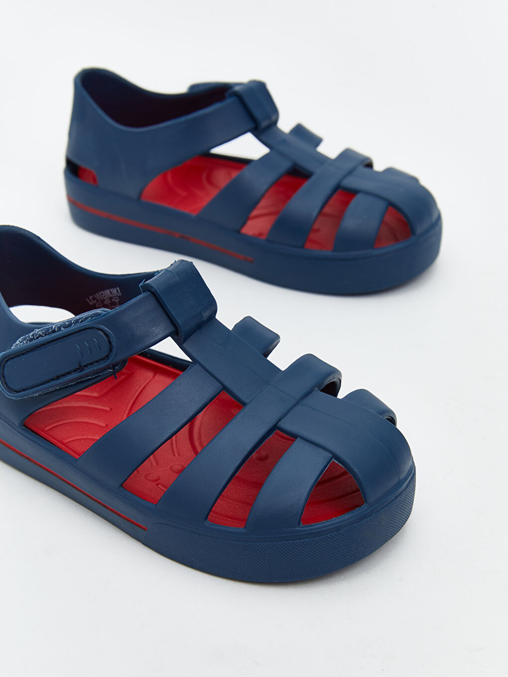 Lacivert Cırt Cırtlı Erkek Çocuk Sandalet-2