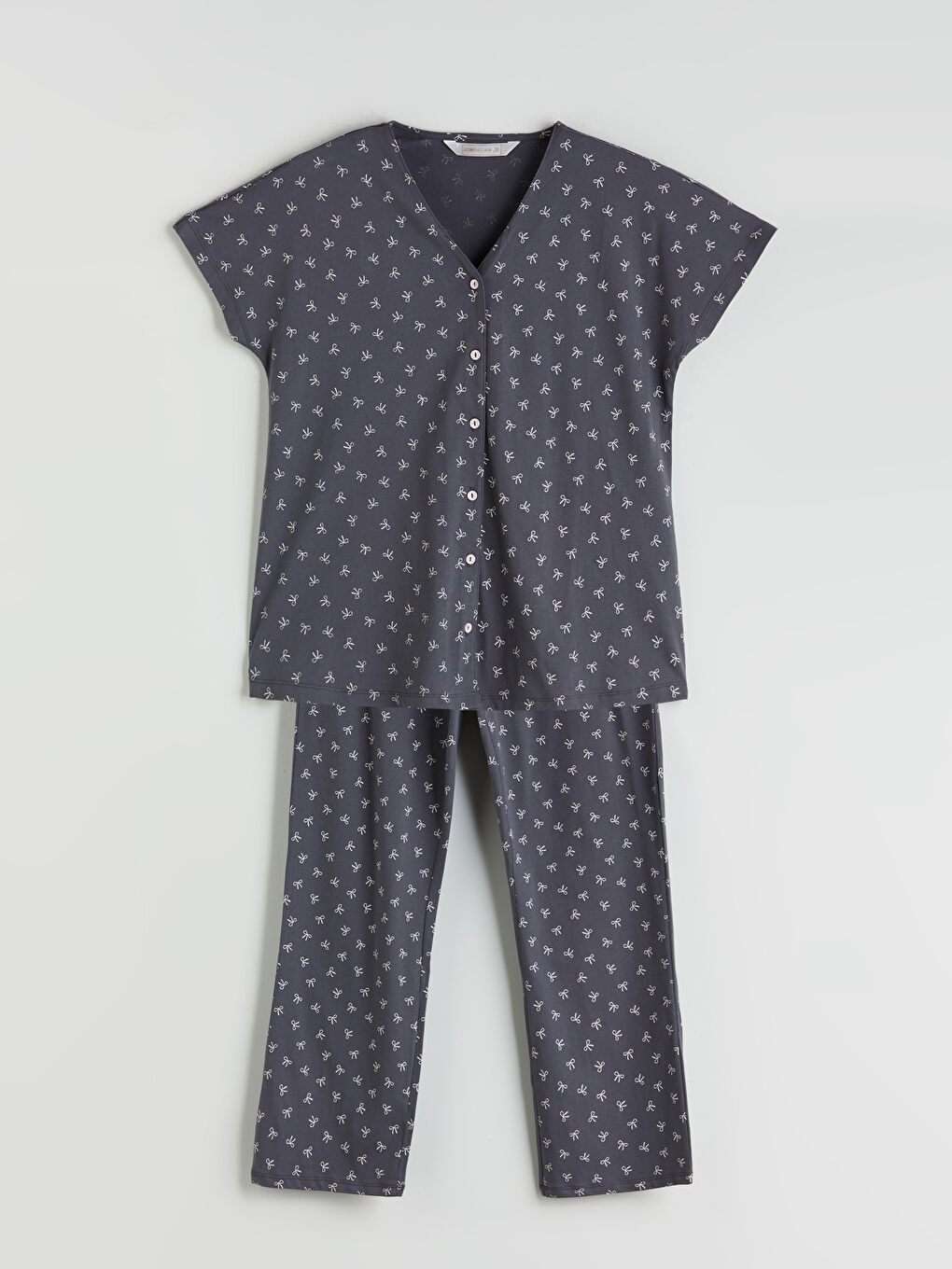 LCW DREAM V-Neck Polka Dot Maternity Pyjama Set -S5QQ82Z8-LRX