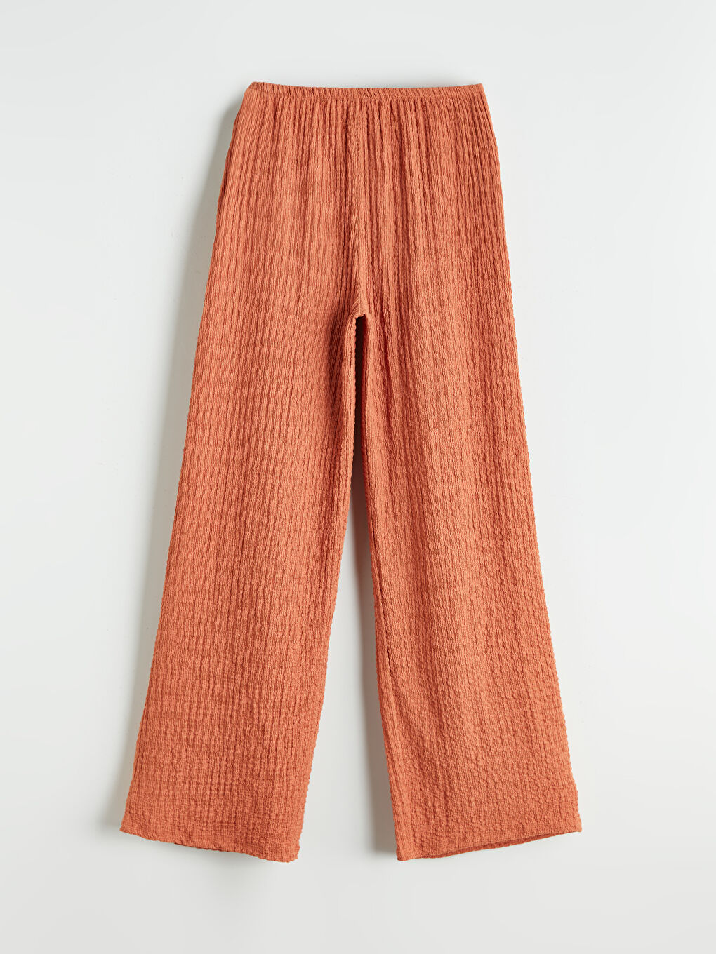 Elasticated Waist Textured Women's Trousers -S5QR30Z8-L5S