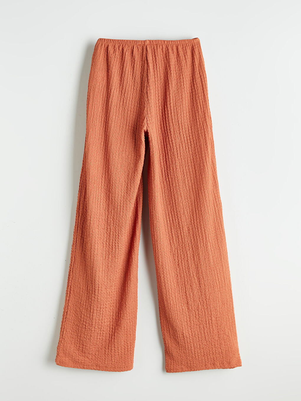Elasticated Waist Textured Women's Trousers -S5QR30Z8-L5S