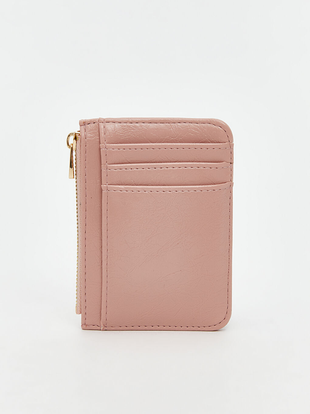Pembe Kadın Suni Deri Cüzdan ve Kartlık-1
