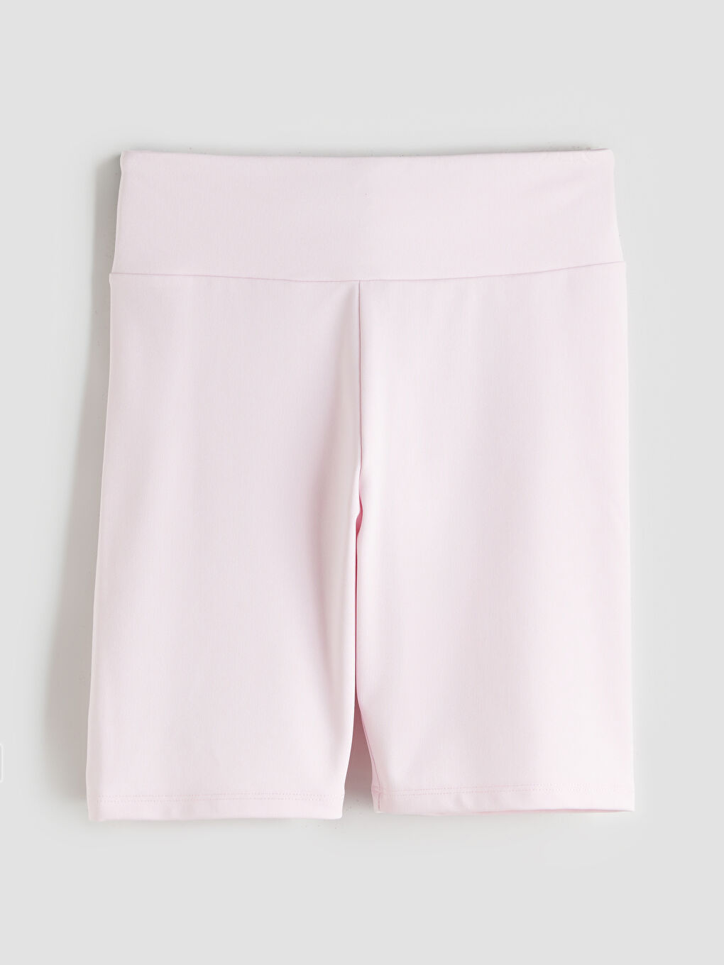 Pembe Beli Lastikli Kız Çocuk Kısa Tayt