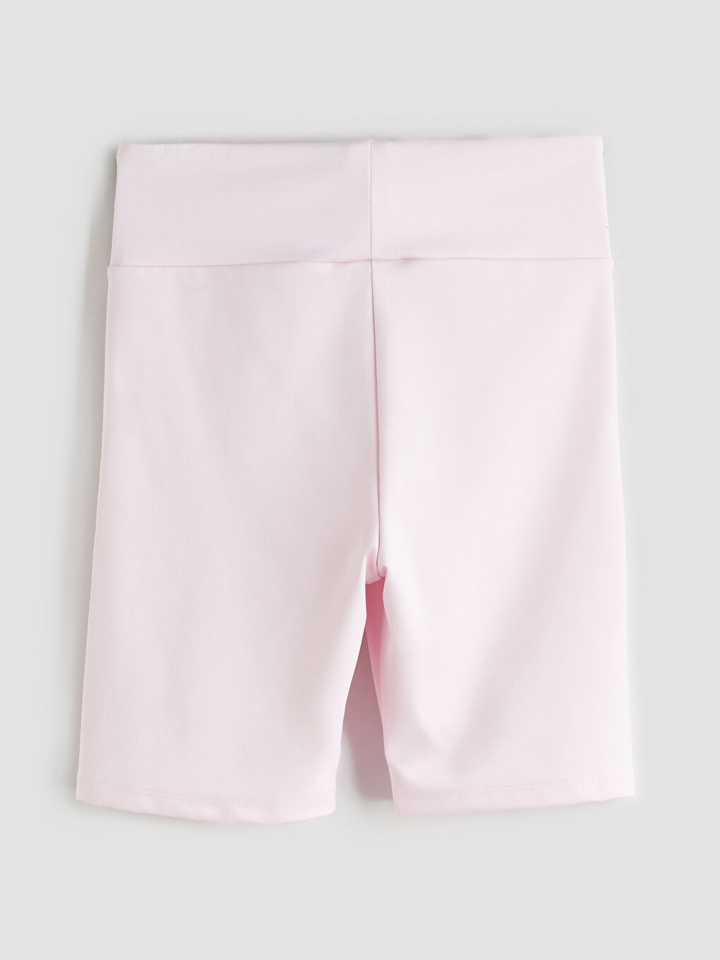 Pembe Beli Lastikli Kız Çocuk Kısa Tayt-1