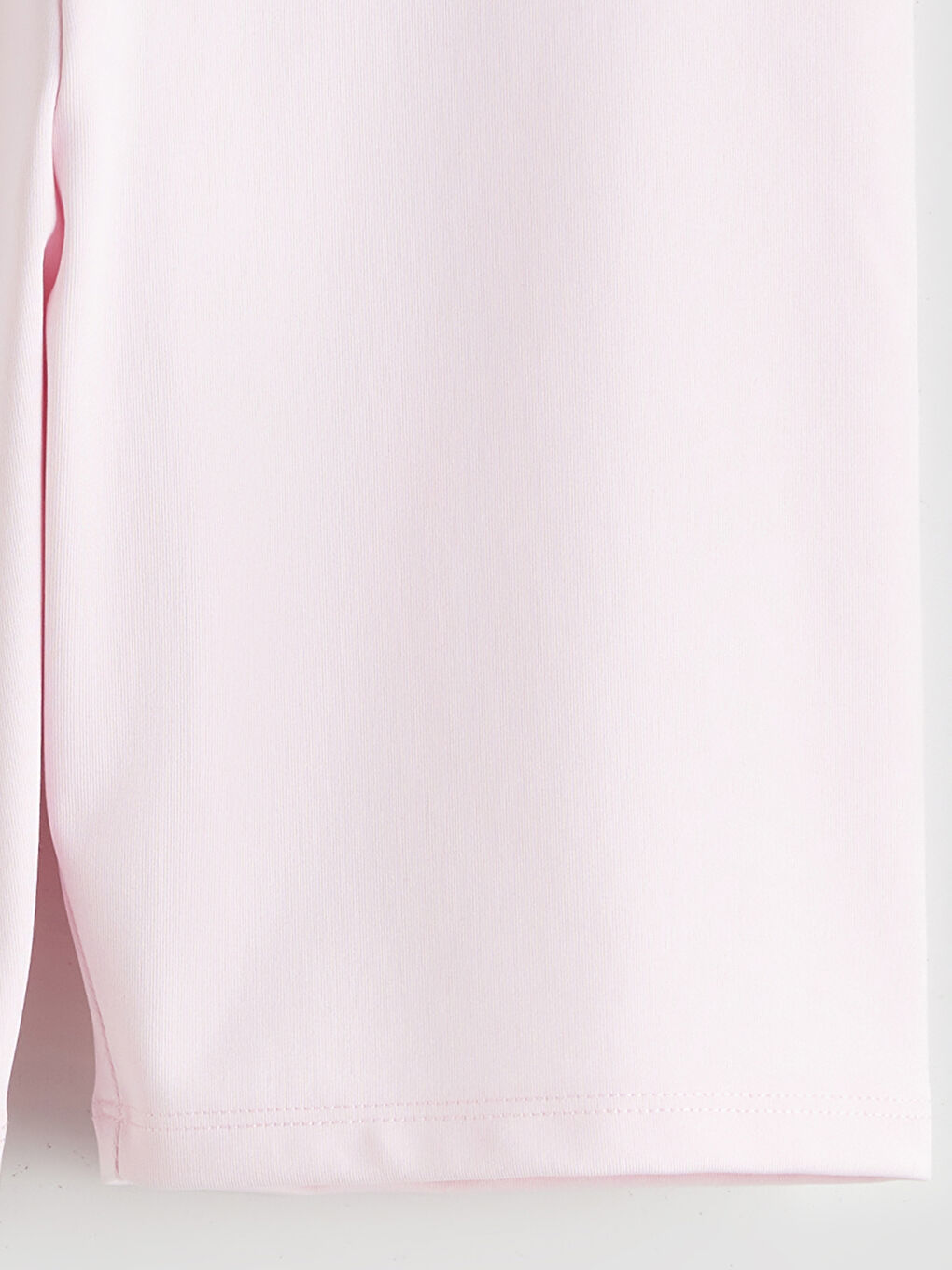 Pembe Beli Lastikli Kız Çocuk Kısa Tayt-2