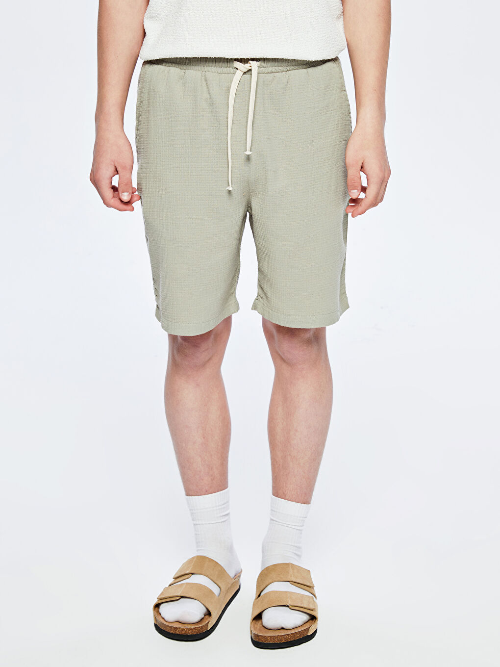 LCW Teen Teenage Boy GREEN Shorts -S5QR80Z4-GHY