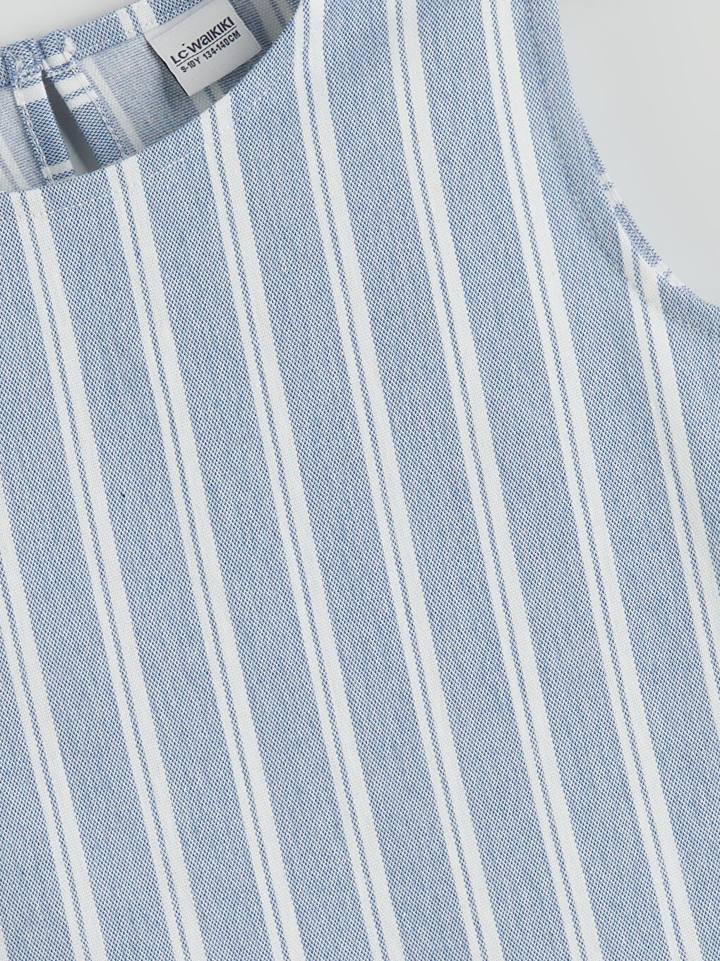 Mavi Bisiklet Yaka Çizgili Kız Çocuk Bluz ve Şort Etek-2