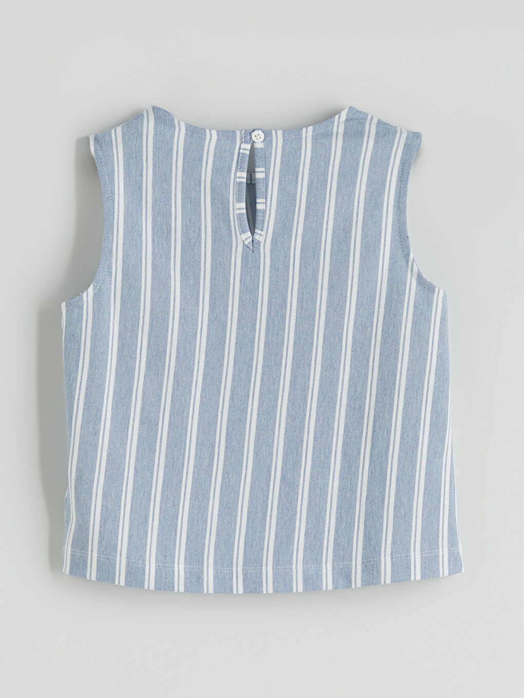 Mavi Bisiklet Yaka Çizgili Kız Çocuk Bluz ve Şort Etek-3