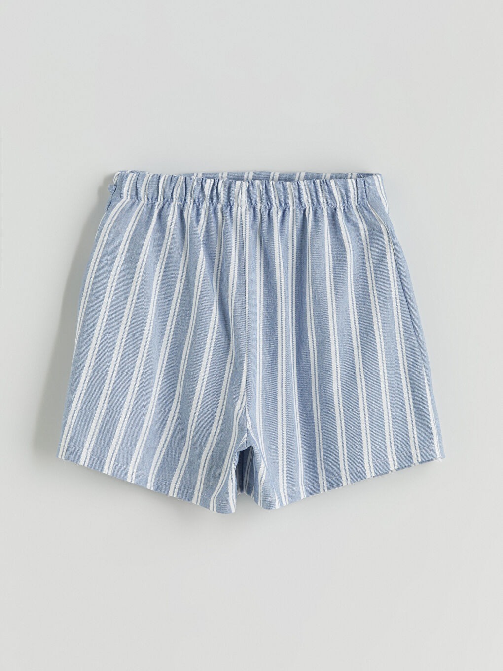 Mavi Bisiklet Yaka Çizgili Kız Çocuk Bluz ve Şort Etek-6