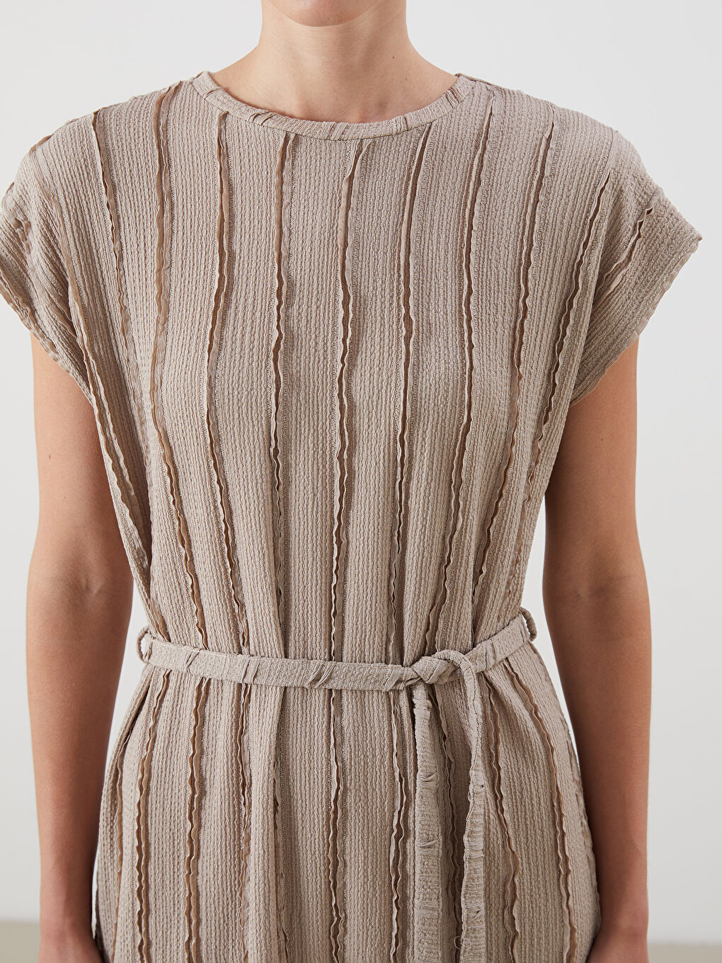 Woman BEIGE Dress -S5QR92Z8-CR8