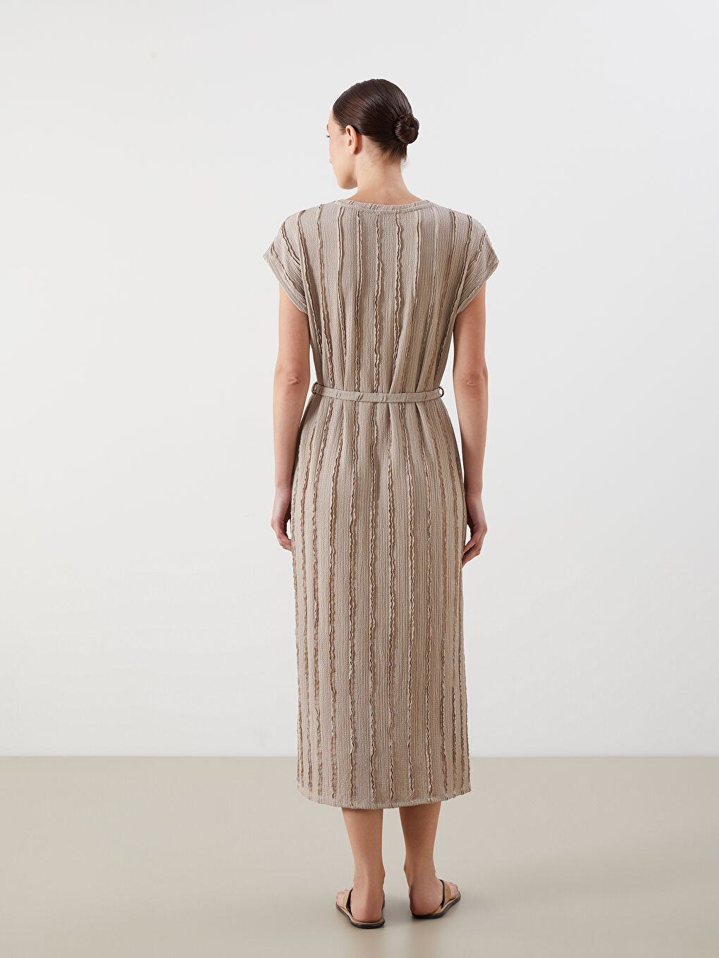 Woman BEIGE Dress -S5QR92Z8-CR8