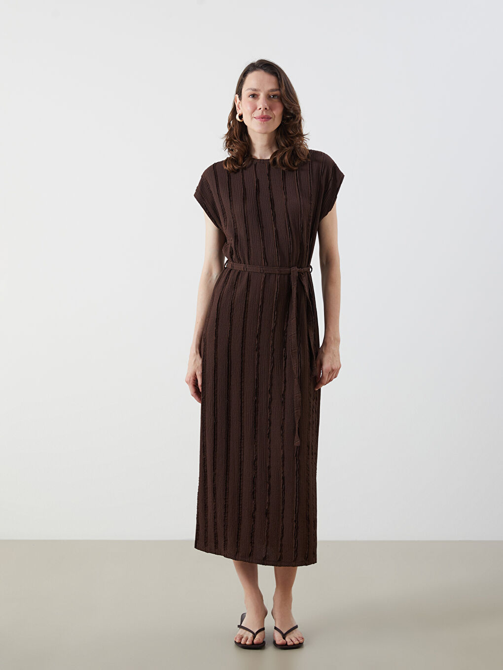 Woman BROWN Dress -S5QR92Z8-HDT