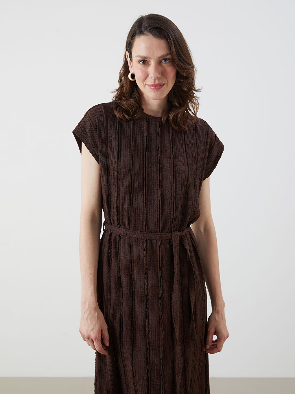 Woman BROWN Dress -S5QR92Z8-HDT