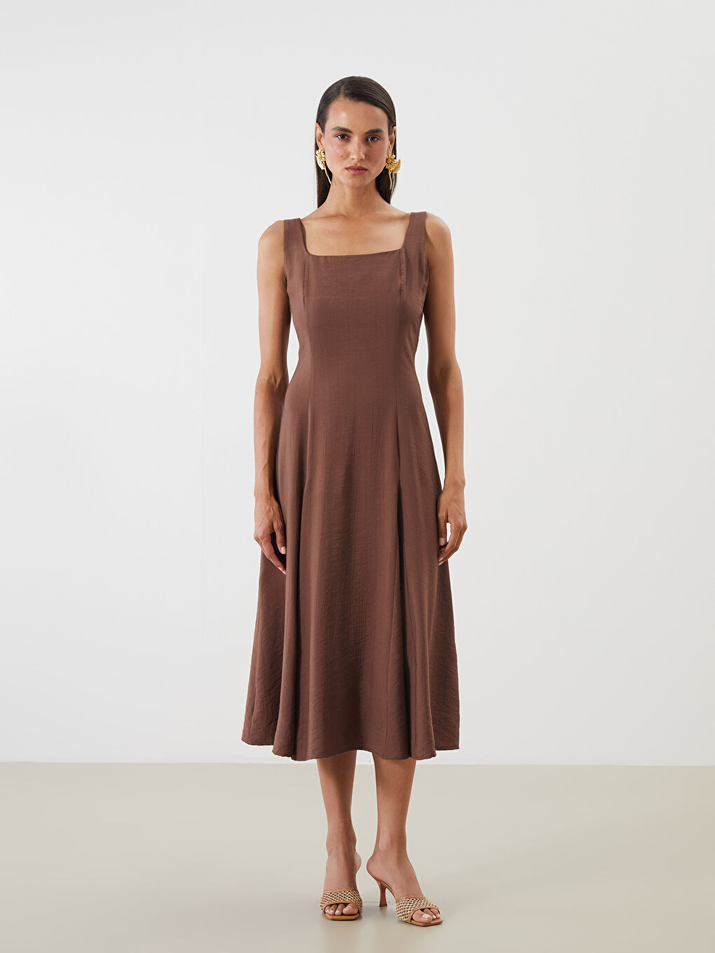 LCWAIKIKI Classic Woman BROWN Dress -S5QR96Z8-JSE