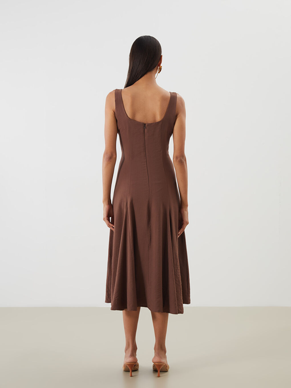 LCWAIKIKI Classic Woman BROWN Dress -S5QR96Z8-JSE