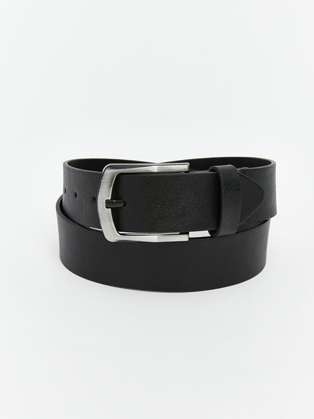 Siyah Deri Görünümlü Erkek Kemer