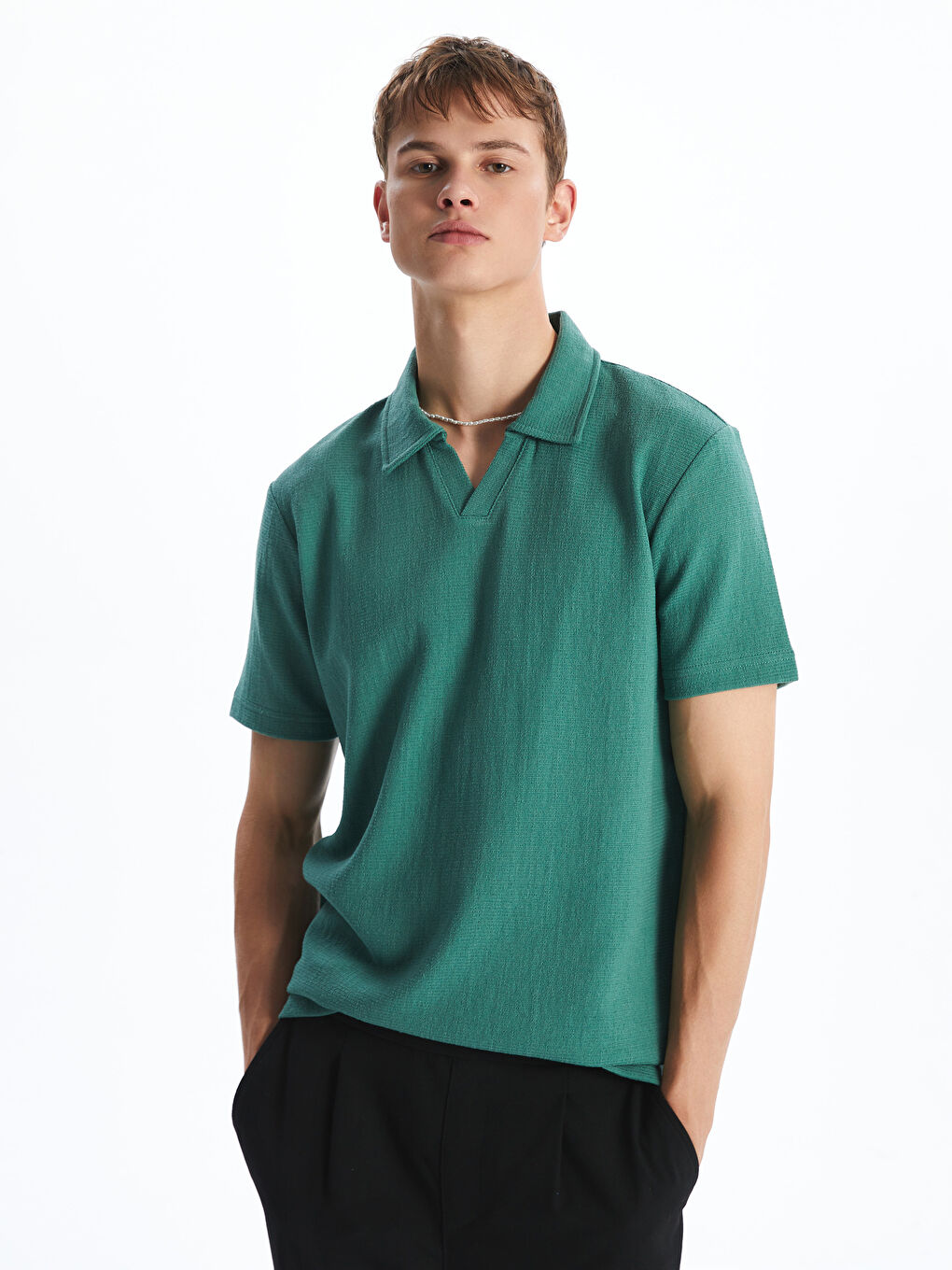 XSIDE Men's Polo Neck T-Shirt -S5QS23Z8-TTW