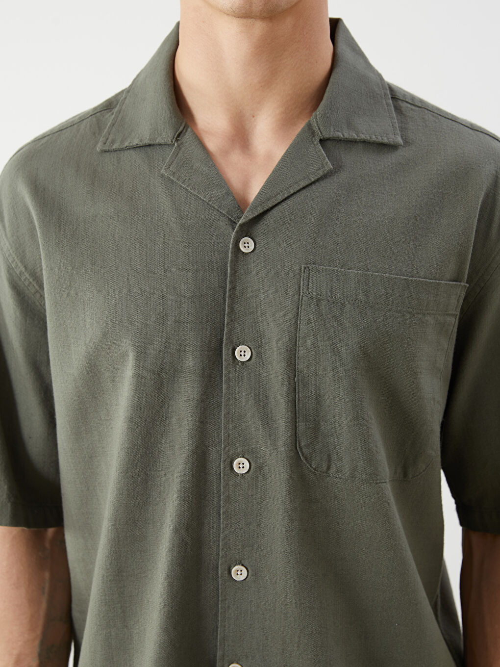 LCW Vision Man GREEN Shirt -S5QS30Z8-DYG