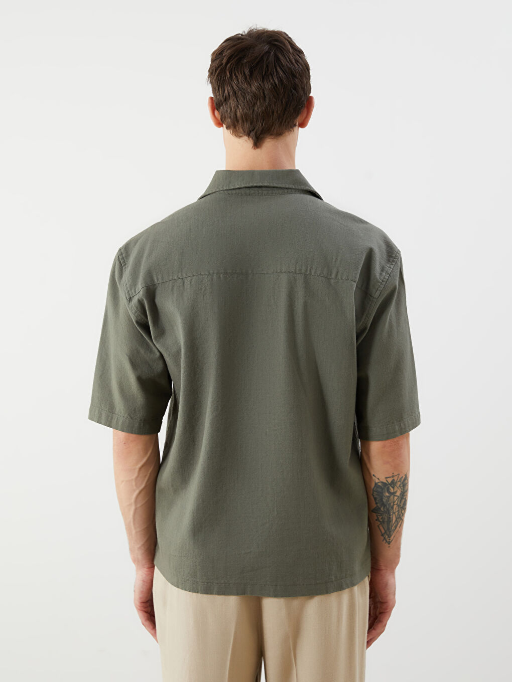 LCW Vision Man GREEN Shirt -S5QS30Z8-DYG