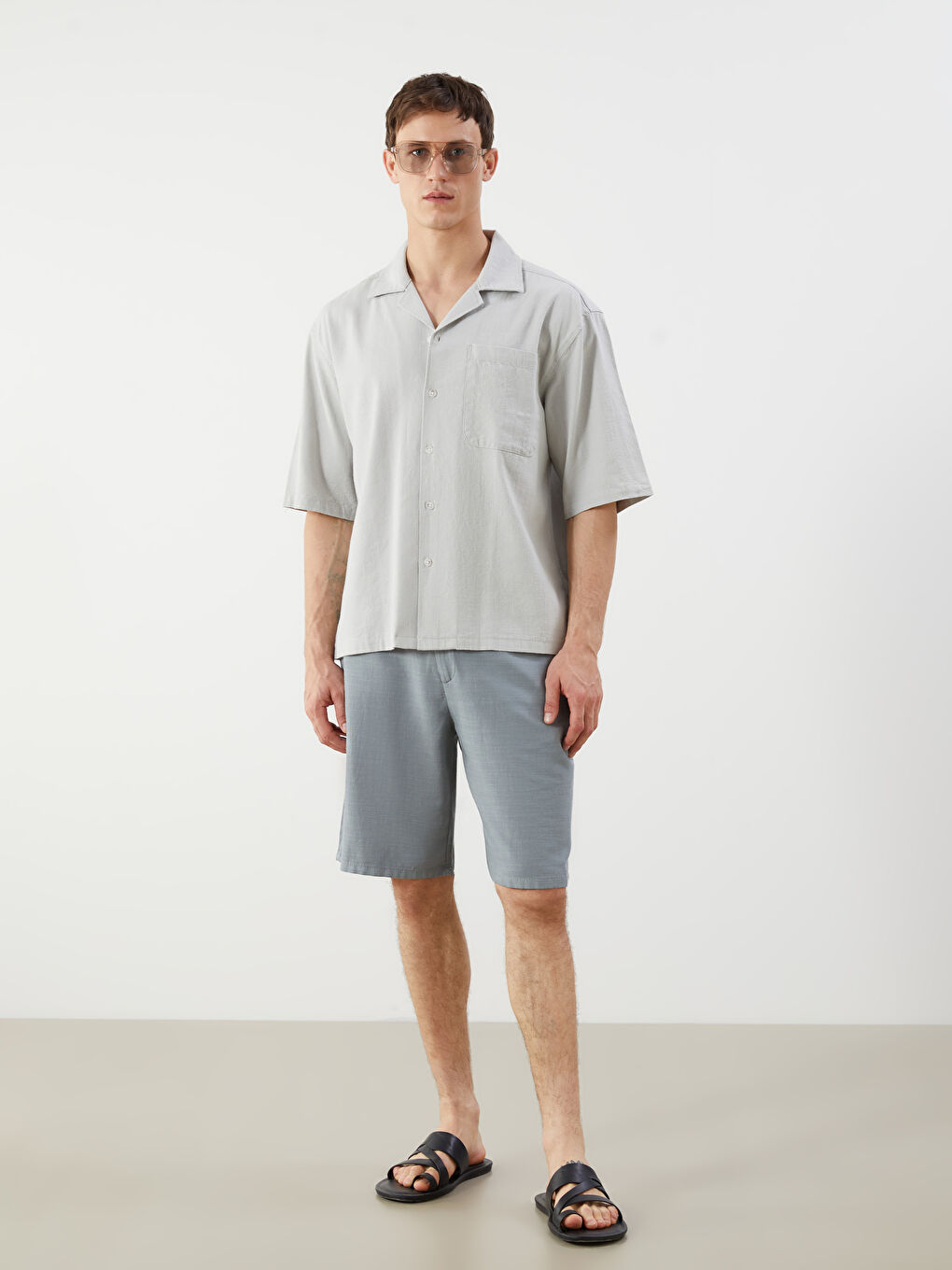 LCW Vision Man BEIGE Shirt -S5QS30Z8-S0L